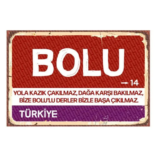 Bolu - Sehir Tabelasi