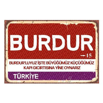 Burdur - Panneau de la ville