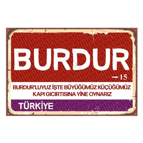 Burdur - Sehir Tabelasi