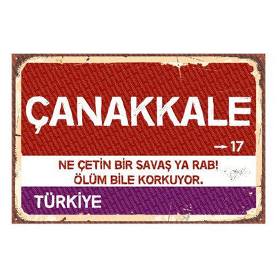 Çanakkale - Panneau de la ville