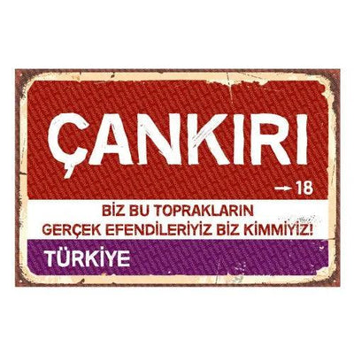 Çankırı - Panneau de la ville