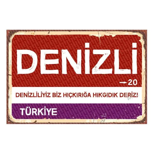 Denizli - Sehir Tabelasi