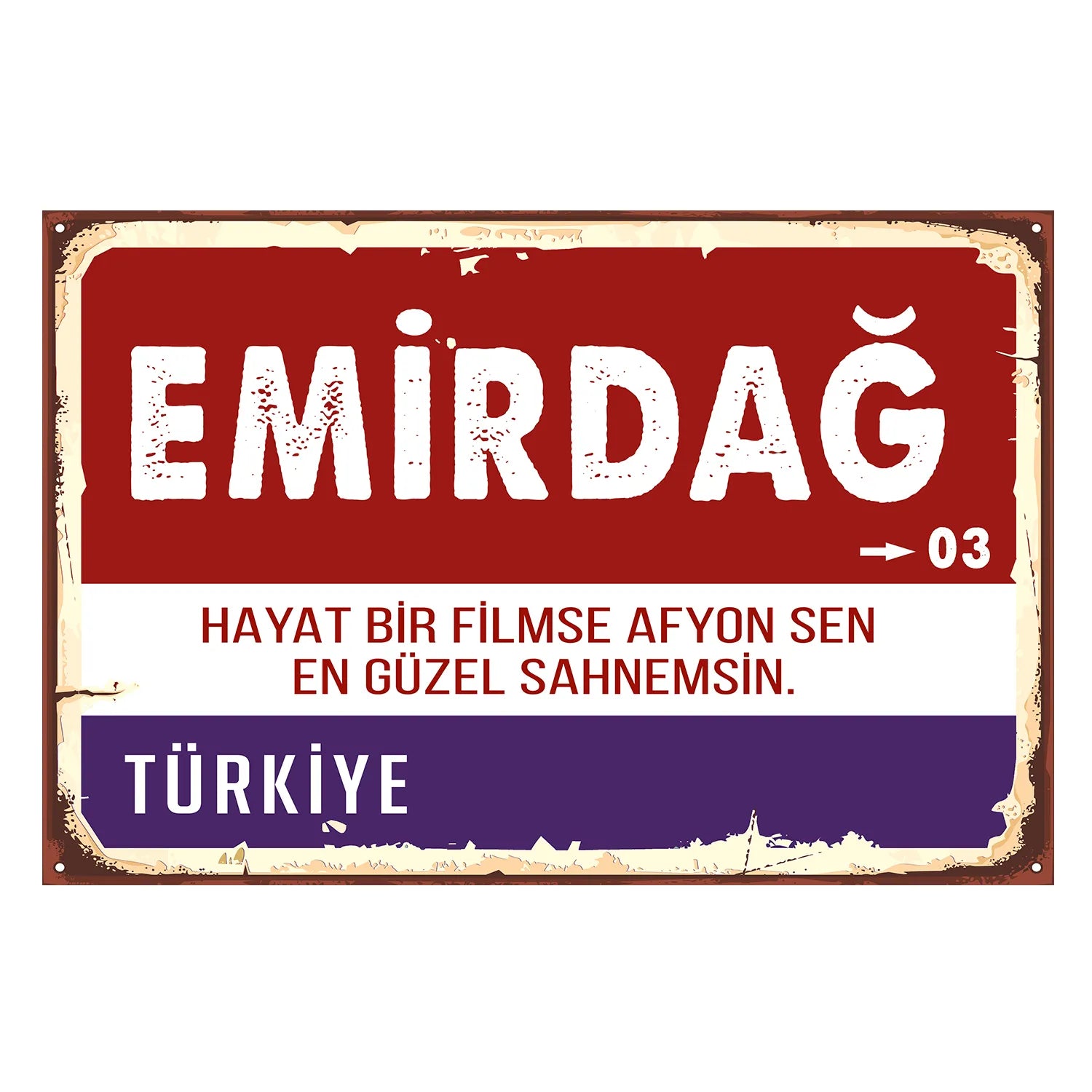 Emirdag - Sehir Tabelasi