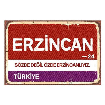 Erzincan - Panneau de la ville