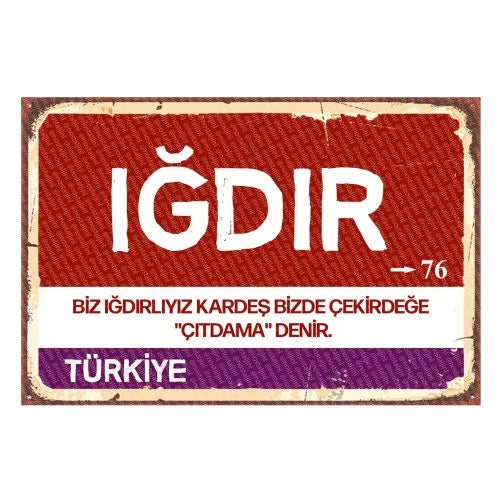 Iğdır - Sehir Tabelasi