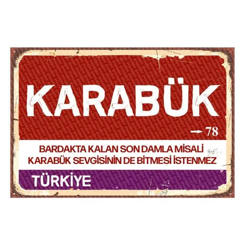 Karabük - Sehir Tabelasi