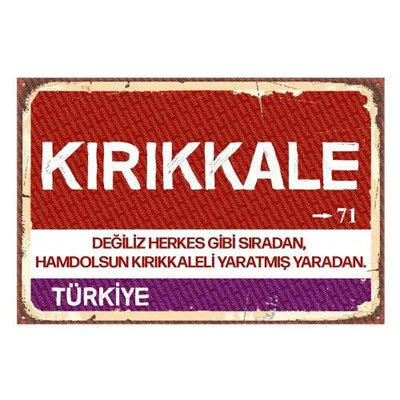Kırıkkale - Panneau de ville
