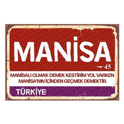 Manisa - Panneau de ville
