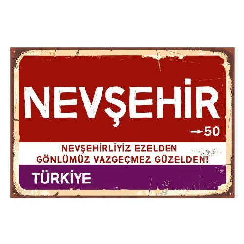 Nevşehir - Sehir Tabelasi