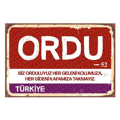 Ordu - Stadsbord