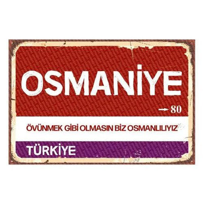 Osmaniye - Panneau de ville