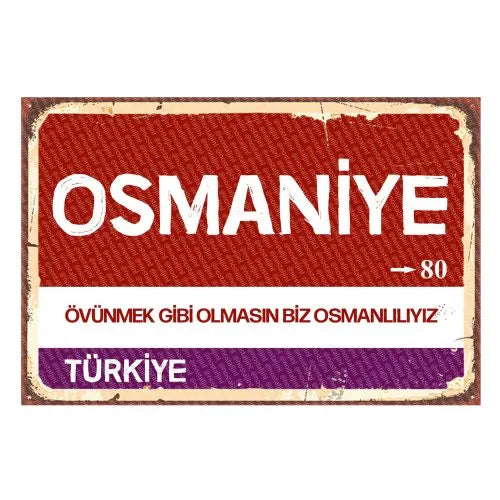 Osmaniye - Sehir Tabelasi