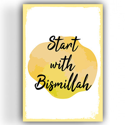 Start with Bismillah