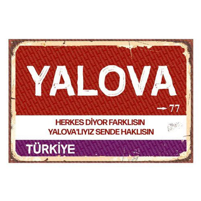 Yalova - Panneau de ville